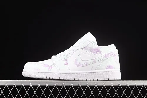 All categories Air Jordan Jordan series basketball shoes Air Jordan 1 Low Air Jordan 1 Low AJ1 Joe 1 starry sky thermal induction low-top cultural casual sneakers 553558-130